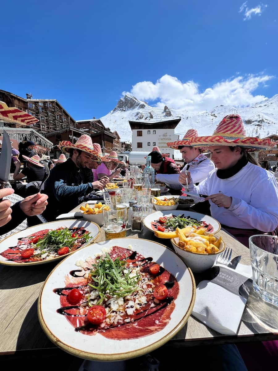 ing On The Terrace At L'escale Blanche