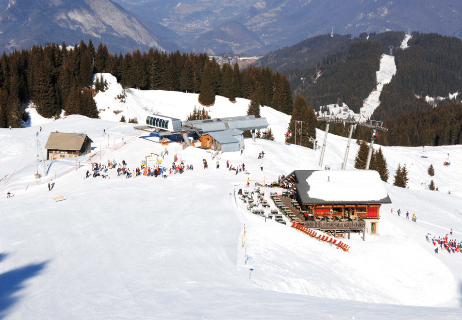 Top of Morillon Ski Slopes