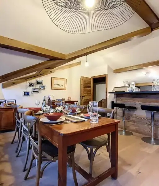 Balcons de Tougnette, St Martin de Belleville (self catered apartment) - Dining area