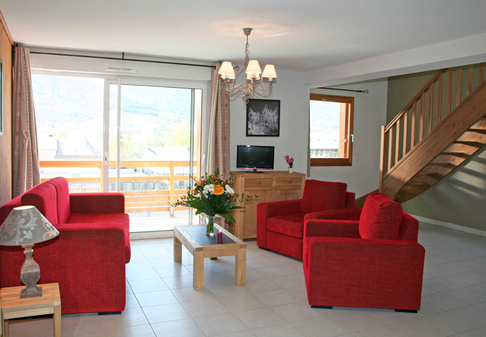 Aigle Bleu, Briancon (self catered apartment) - Living room
