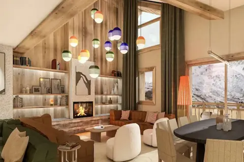 Living Area La Tania Development 2 Peak Retreats 1527X1080