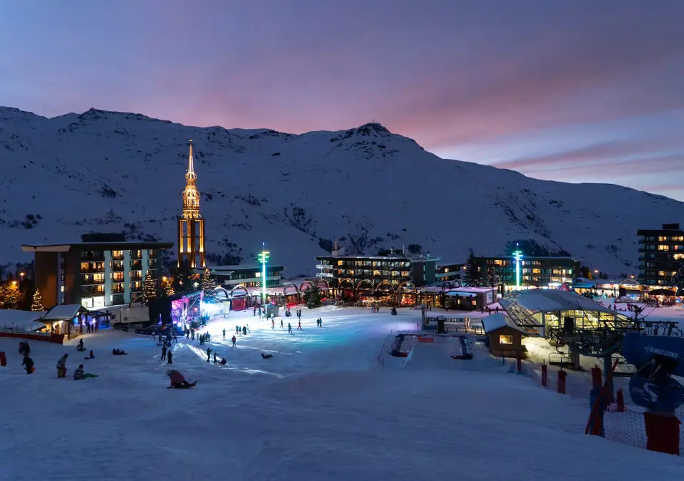 Les Menuires ski resort New Year