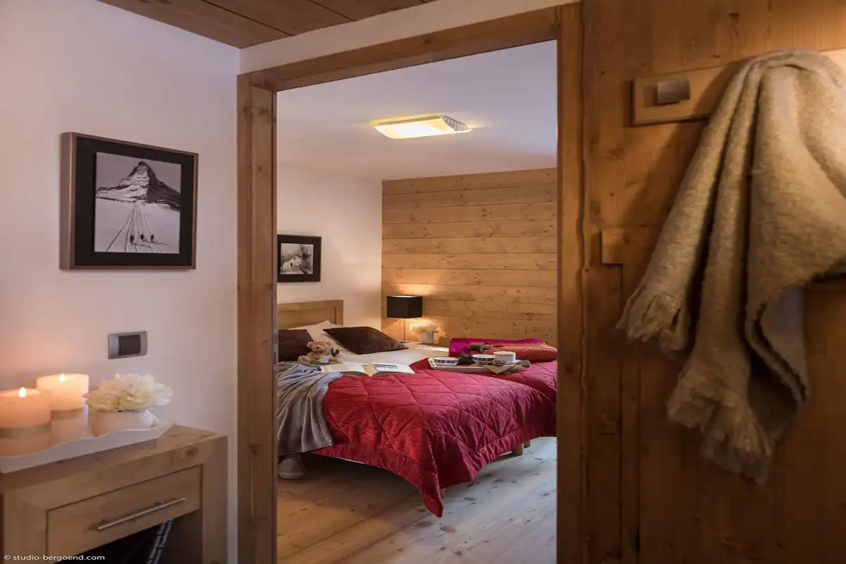 Le Cristal de Jade, Chamonix (self catered apartments) (©Studio Bergoen) - Twin Bedroom