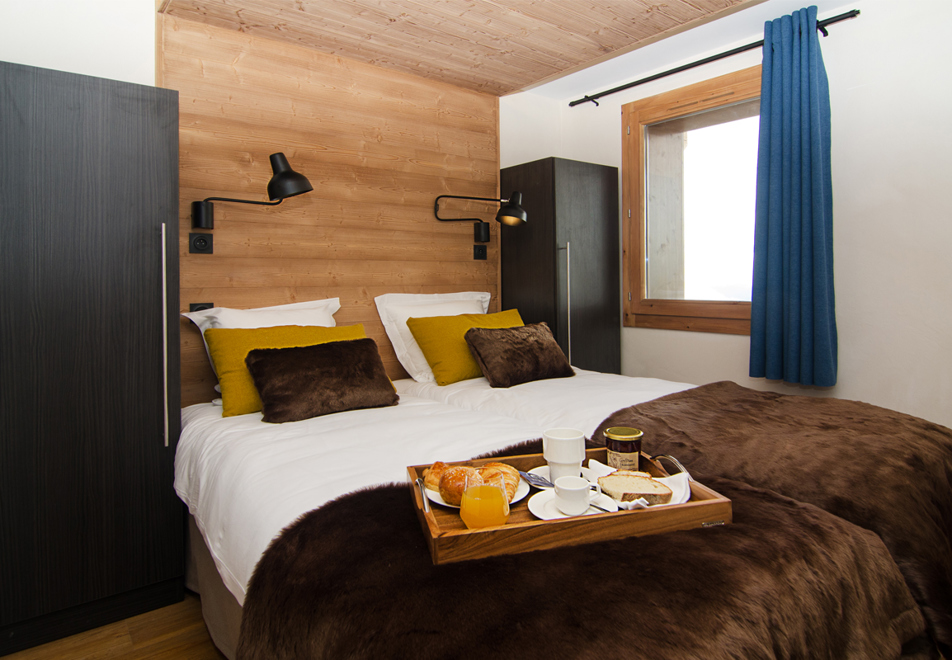 Les Armaillis, Les Saisies (self catered apartments) - Twin bedroom