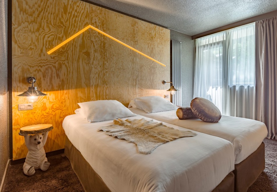 Refuge des Aiglons, Chamonix (hotel) - Twin Bedroom