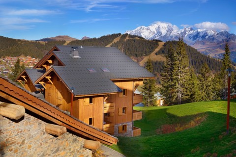 Hameau du Beaufortain, Les Saisies (self catered apartments) - Views of Mont Blanc