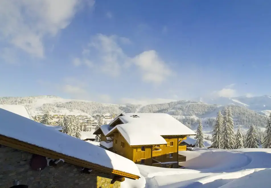 Hameau du Beaufortain, Les Saisies (self catered apartments) - Views of Mont Blanc