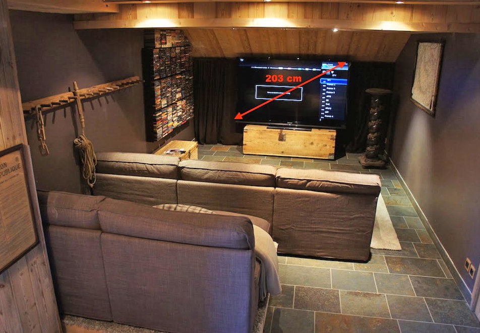 Chalet Rose, St Martin de Belleville (self catered chalet) - Cinema Room