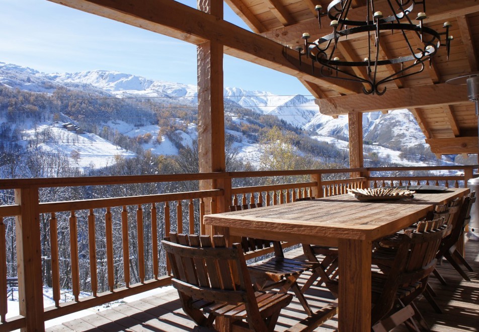 Chalet Rose, St Martin de Belleville (self catered chalet) - Balcony