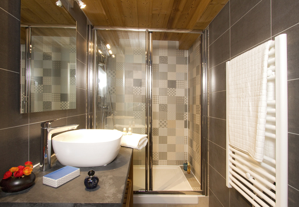Jon, Les 2 Alpes (self catered chalet) - Shower room