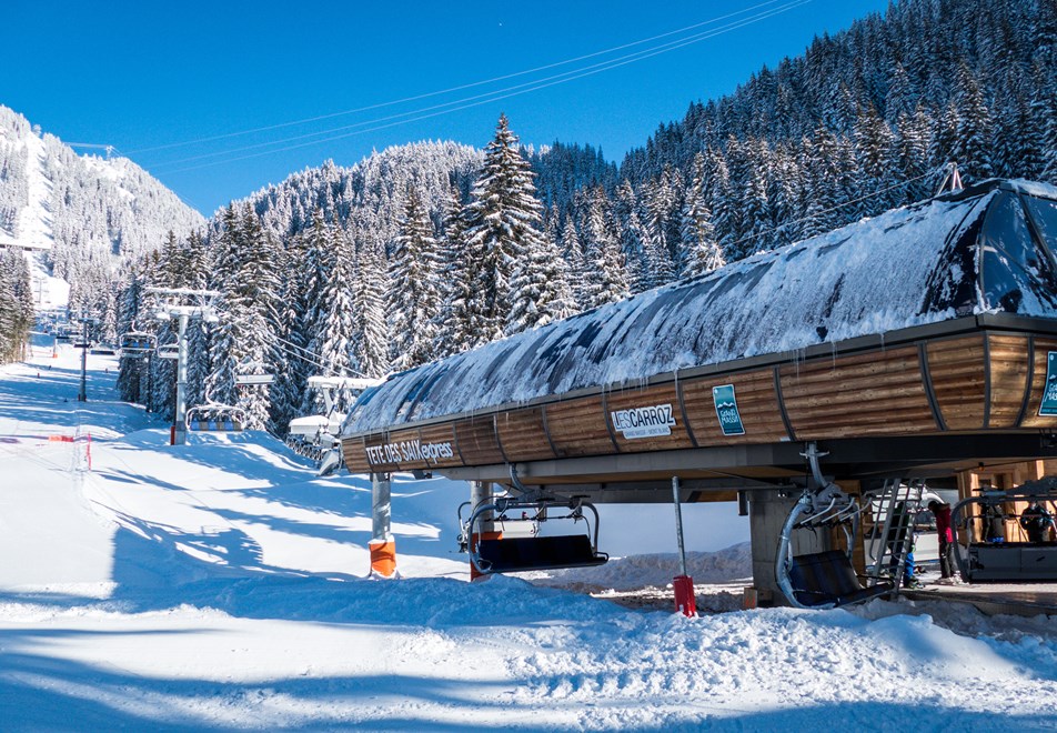 Les Carroz Ski Resort - Tete des Saix chairlift (©Soremac)