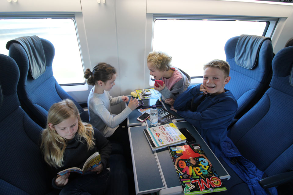 Travelling with children - Ski train