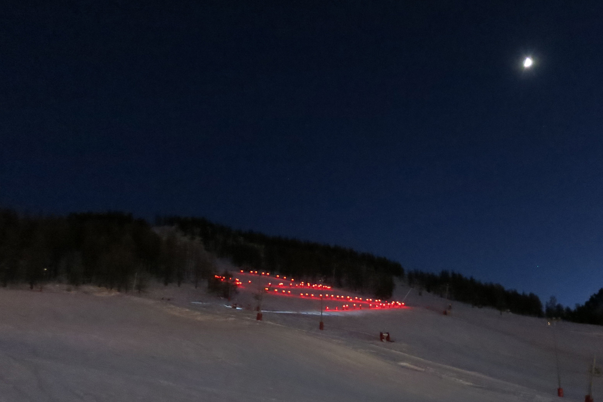 The ESF torchlit descent on Christmas Eve