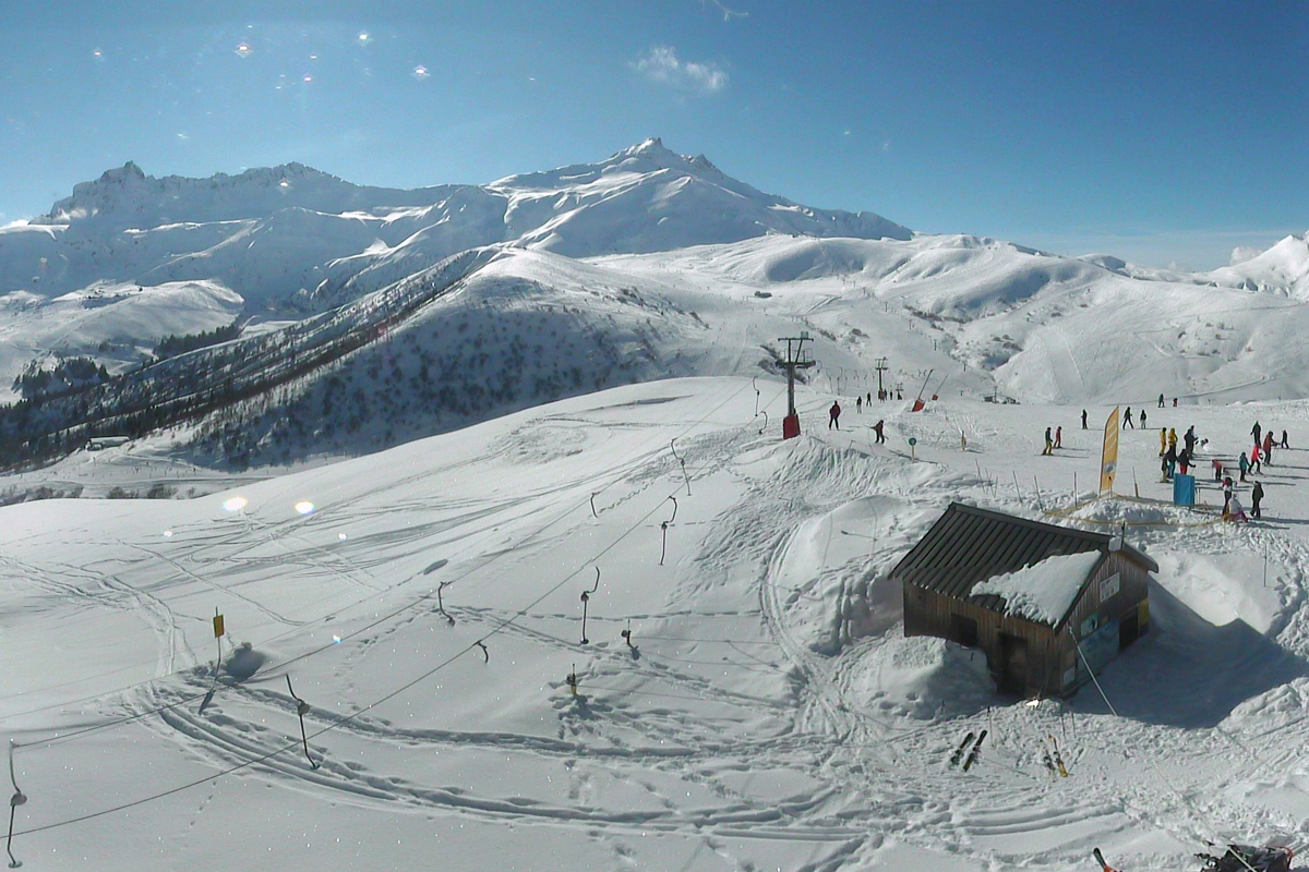 Sommet lanchettes webcam in the morning - 14th February 2018