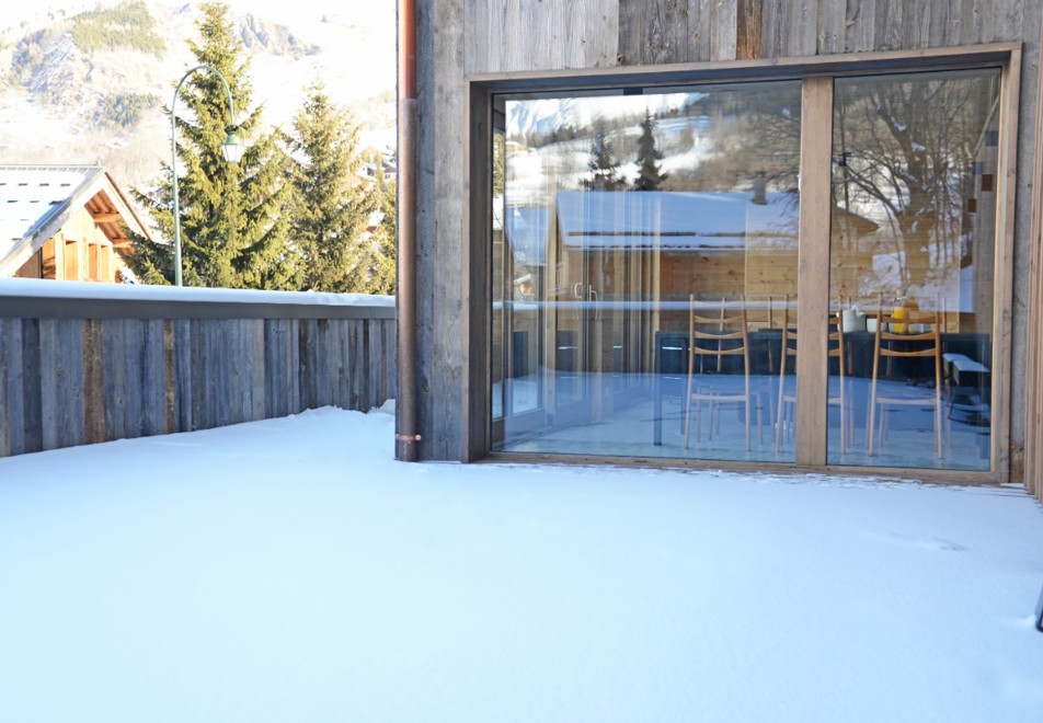 Home (Apartment 3), St Martin de Belleville (self catered apartment) - Terrace