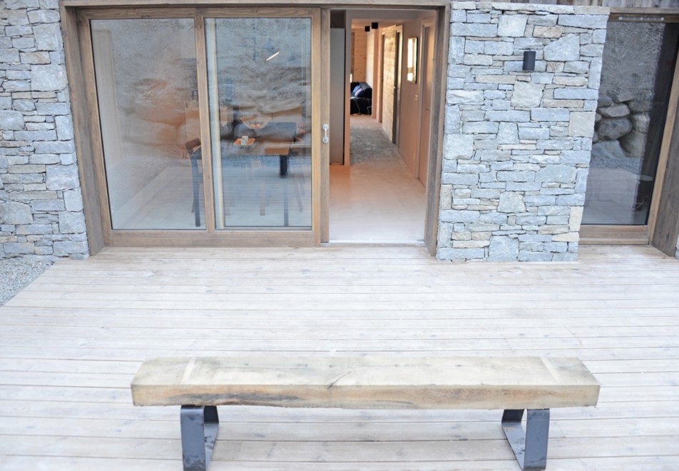 Home (Apartment 5), St Martin de Belleville (self catered apartment) - Terrace