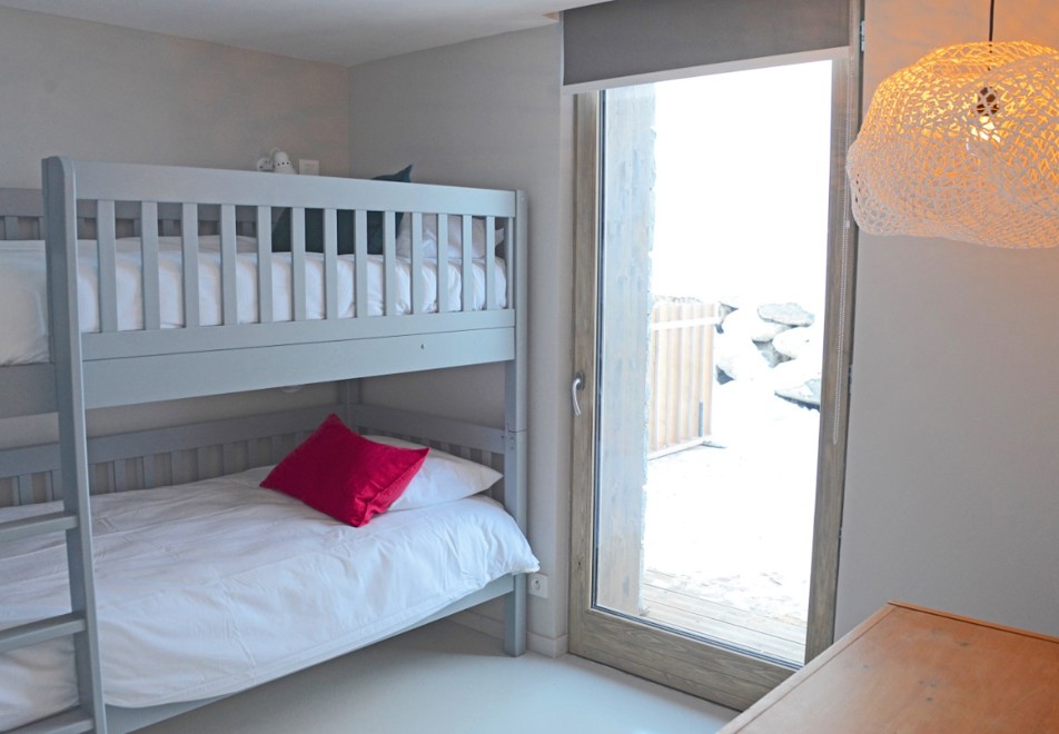 Home (Apartment 5), St Martin de Belleville (self catered apartment) - Bunk beds
