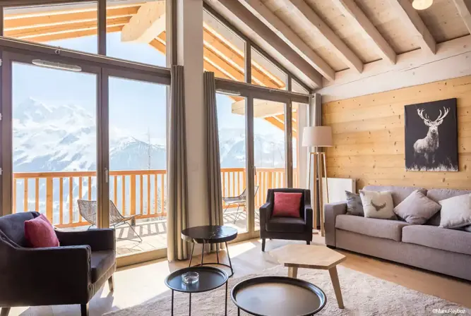 Hameau de Barthelemy, La Rosiere (self catered apartments) OPT - 2 bedroom cabin 7 (8)