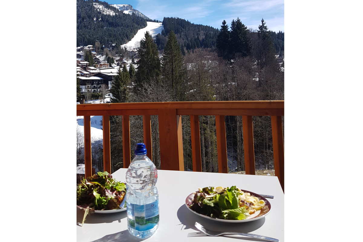 Lunch on the balcony
