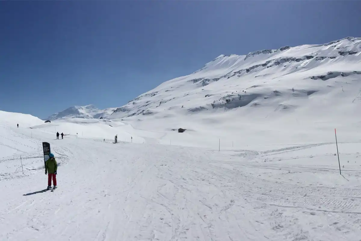 Family skiing in Val Cenis: Ramasse Escargot