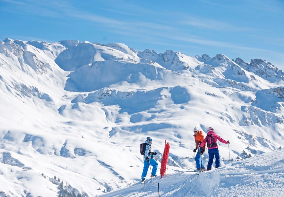 Areches-Beaufort slope view