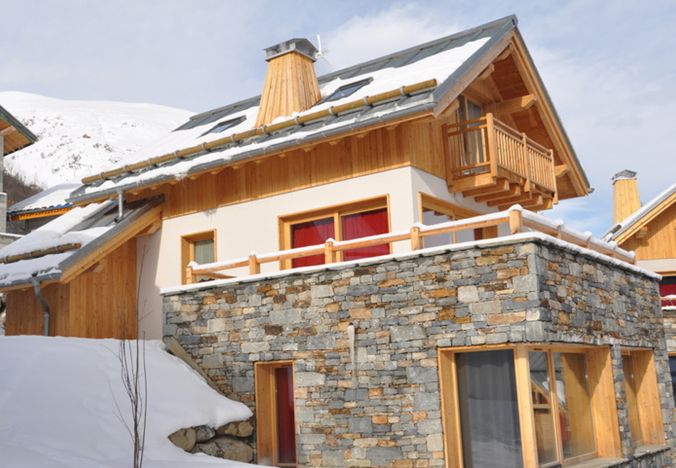Chalet Le Mas, Valloire (self catered chalet) - Large terrace