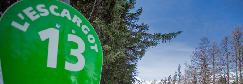 The Escargot piste in Val Cenis