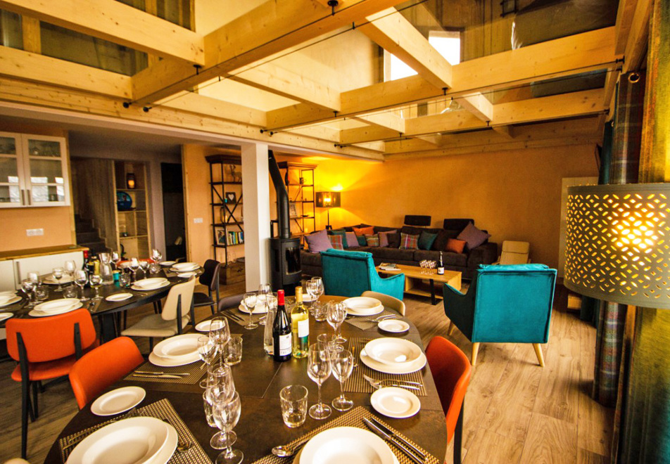 Angelonia, La Rosiere (Catered chalet) - Dining area