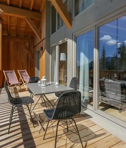 Hameau de Barthelemy, La Rosiere (self catered apartments) - Balcony