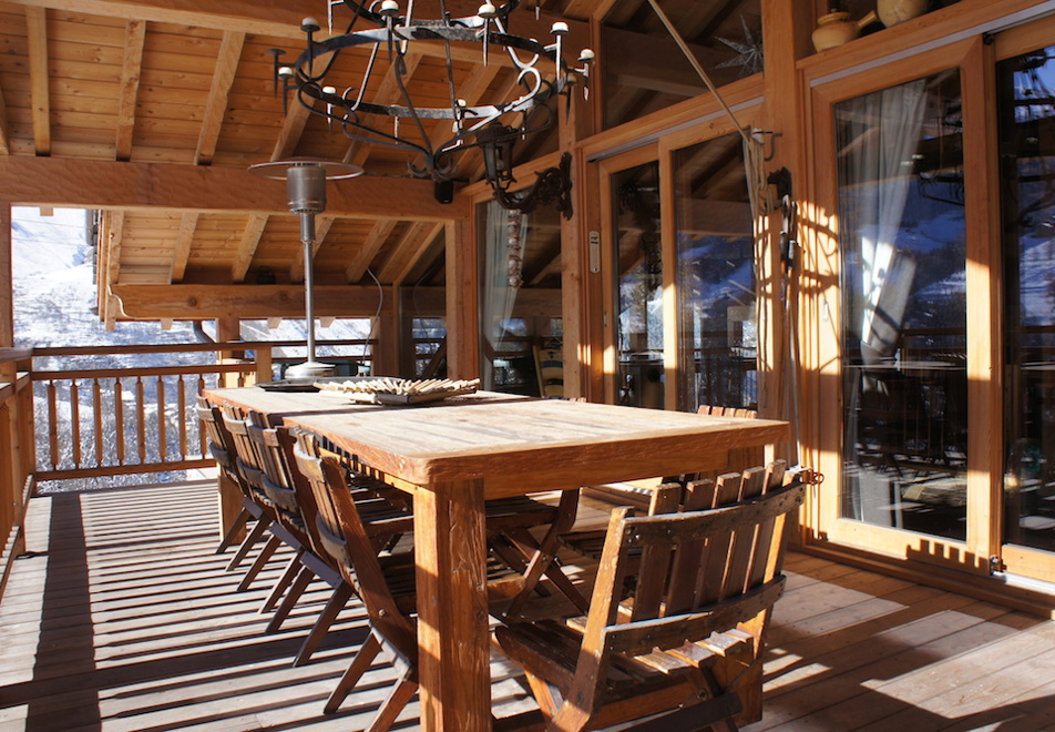 Chalet Rose, St Martin de Belleville (self catered chalet) - Terrace
