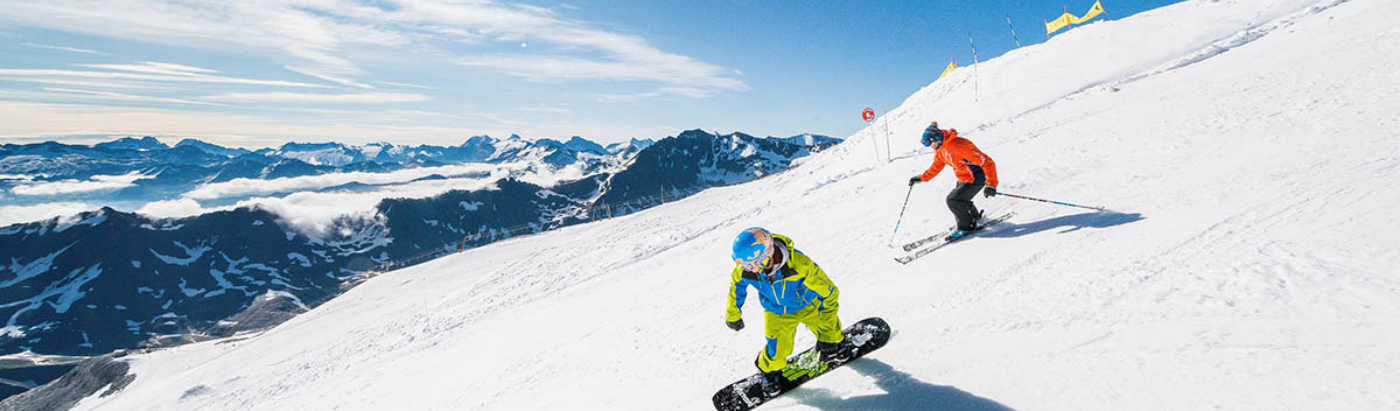 Summer skiing in the French Alps