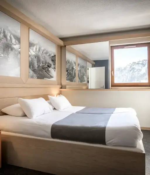 Les Brévières, Tignes les Brévières (hotel) - Typical room (©ManuReyboz)