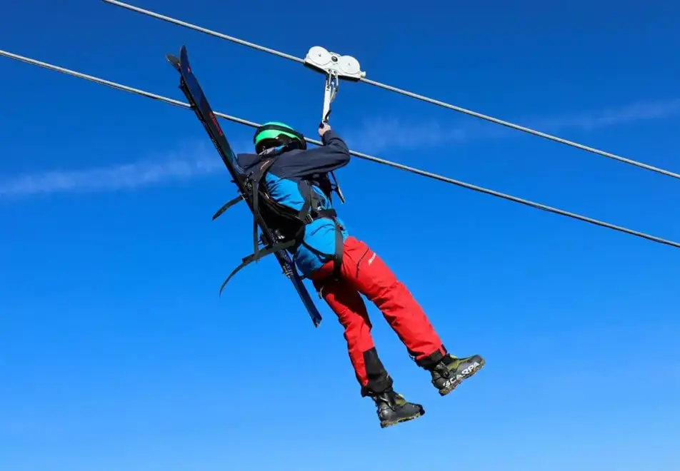 Valmorel zipline (©MatthieuDunand)