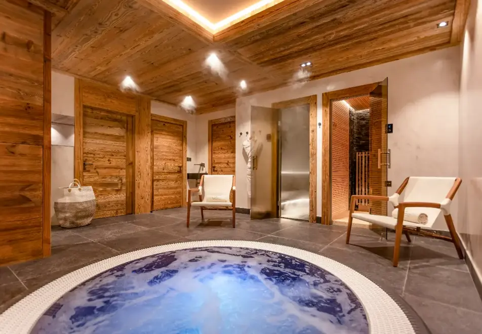 Ancolie, St Nicolas de Veroce (chalet) - Spa area