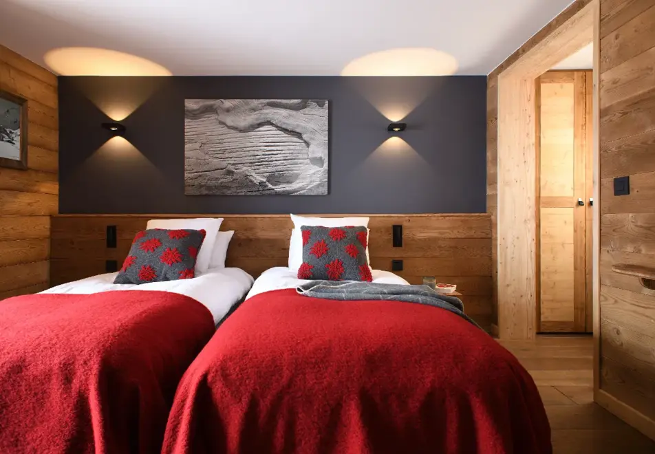 Chalet Fabriel, Montgenevre (self catered chalet) - Twin bedroom