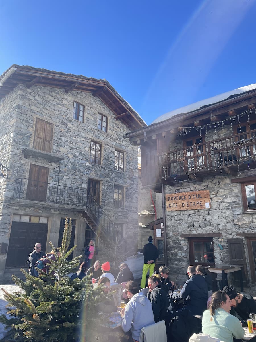 Sitting Outside A Cafe In Bonneval Sur Arc (1)