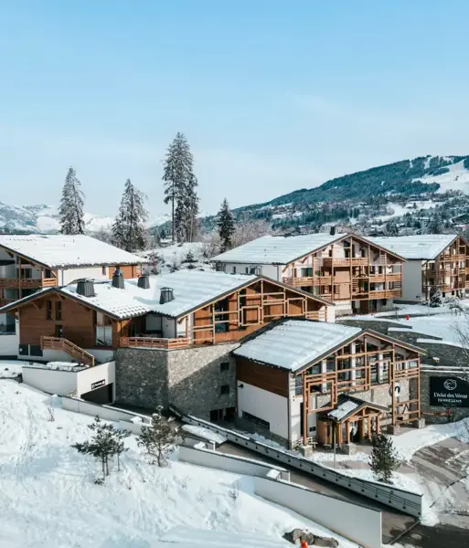 l'Eclat des Veriaz, Megève (self catered apartments) - Exterior shot (©Tim Arnold)