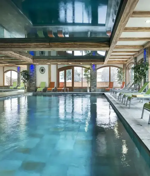 Les Chalets d'Angèle, Châtel (self catered apartments) - Indoor heated pool
