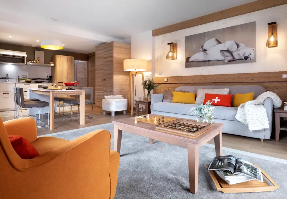 l'Hevana, Meribel (self catered apartments) - Typical apartment style