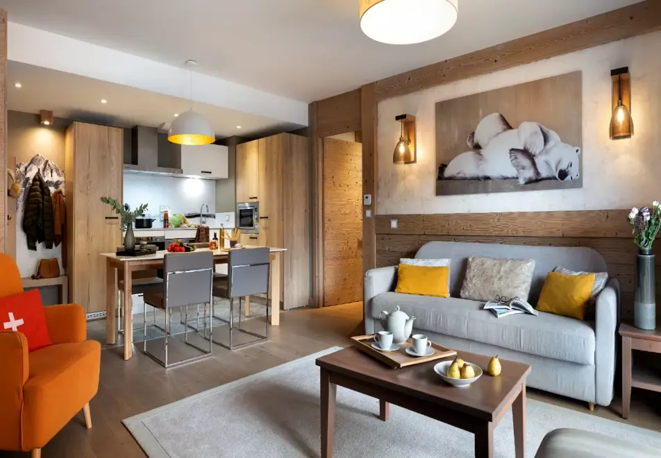 l'Hevana, Meribel (self catered apartments) - Typical apartment style