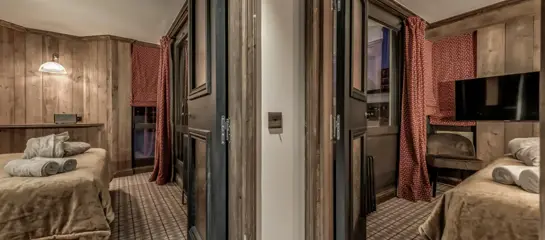 Quadruple bunk beds room sleeping 2/4 (c.25m2):