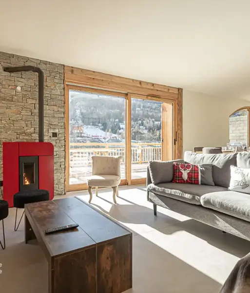 Chalet Turra, Val Cenis (self catered apartment) - Living area