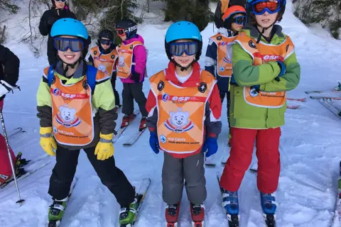 Friends In Ski School In Val Cenis