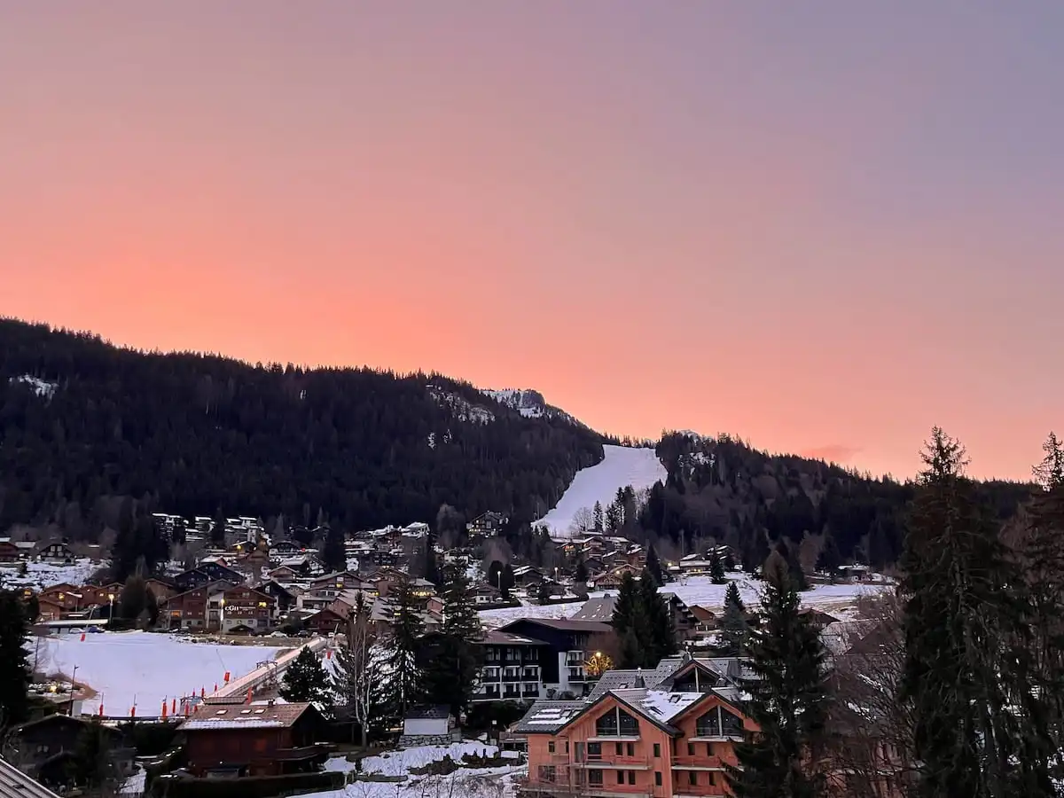Early Morning Timalets View From Les Chalets De Léana ONLY For MF Blog