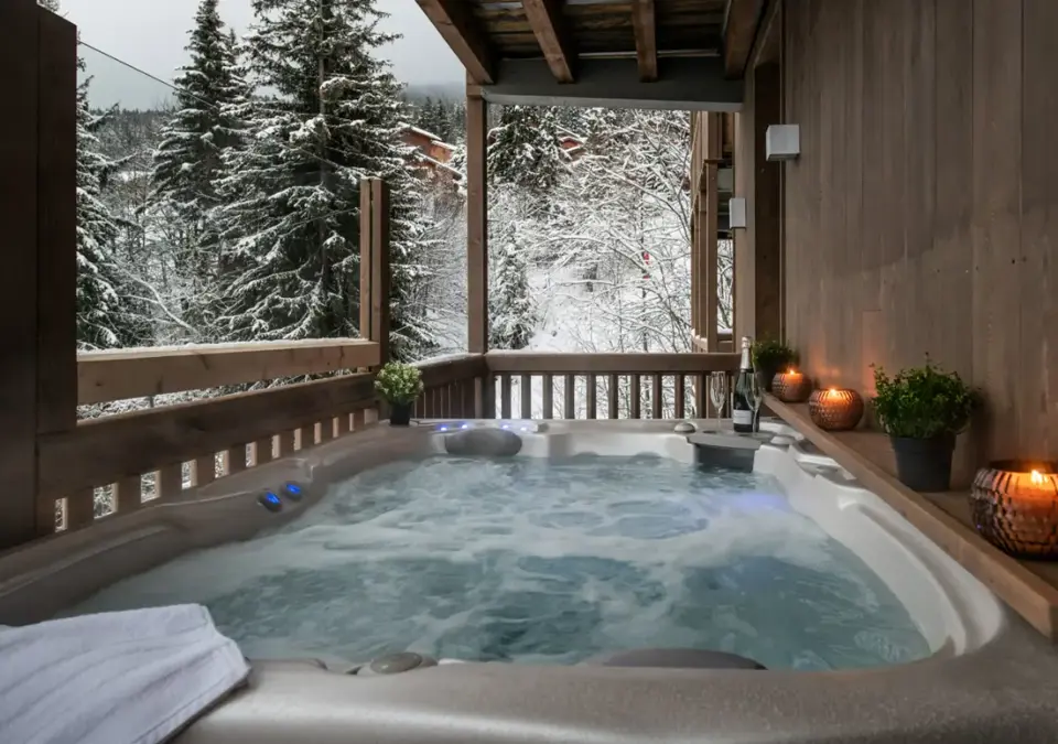 Chalet 2-Yellowstone Lodge-La Tania-Hot tub.webp