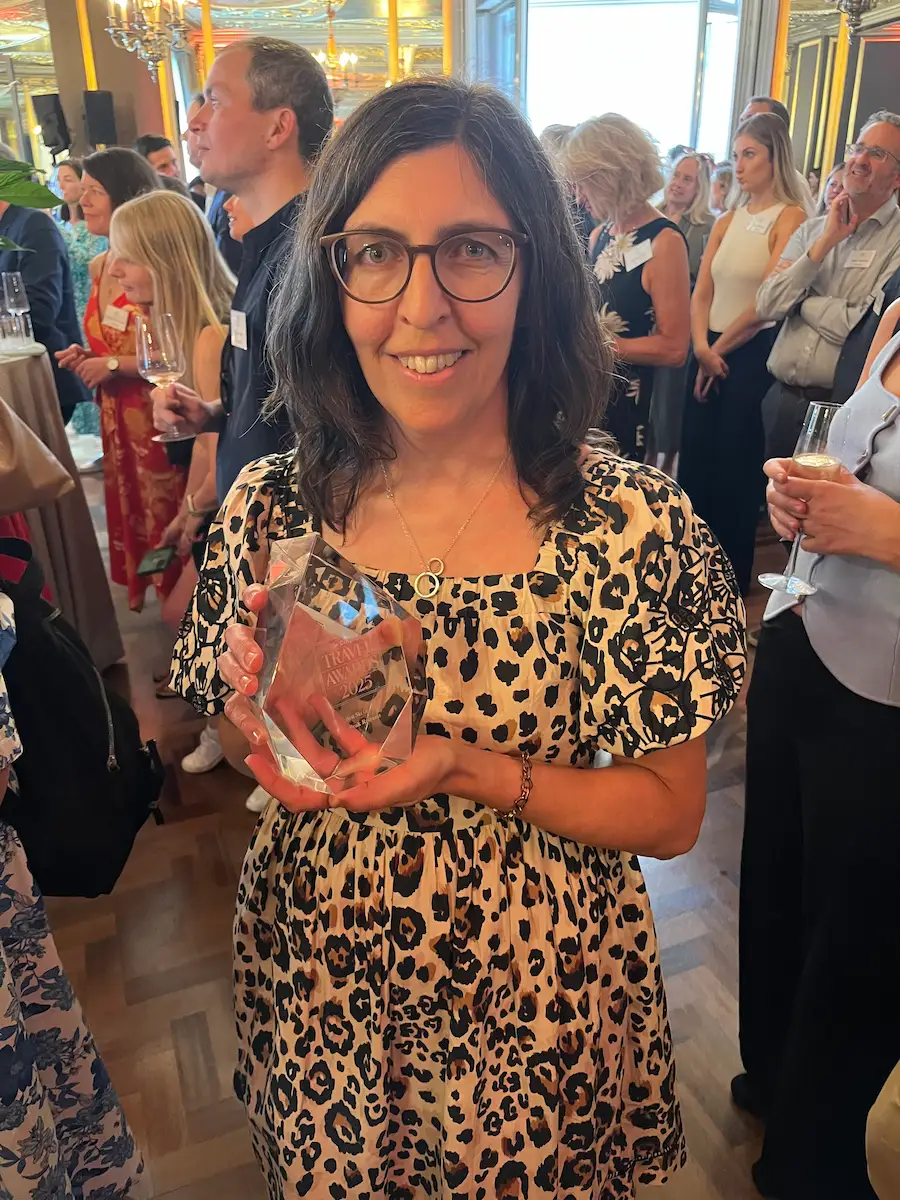 Alison With Telegraph Travel Award