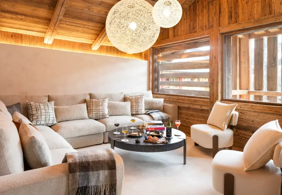 Ancolie, St Nicolas de Veroce (chalet) - Seating area