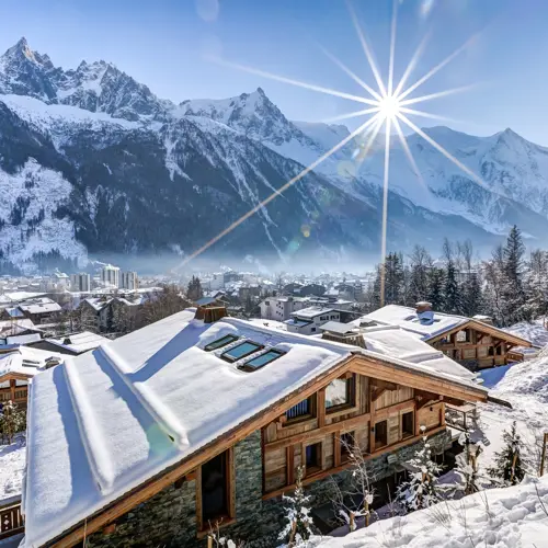 Self-catered ski chalets