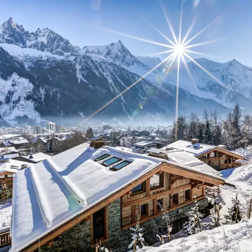 Self-catered ski chalets