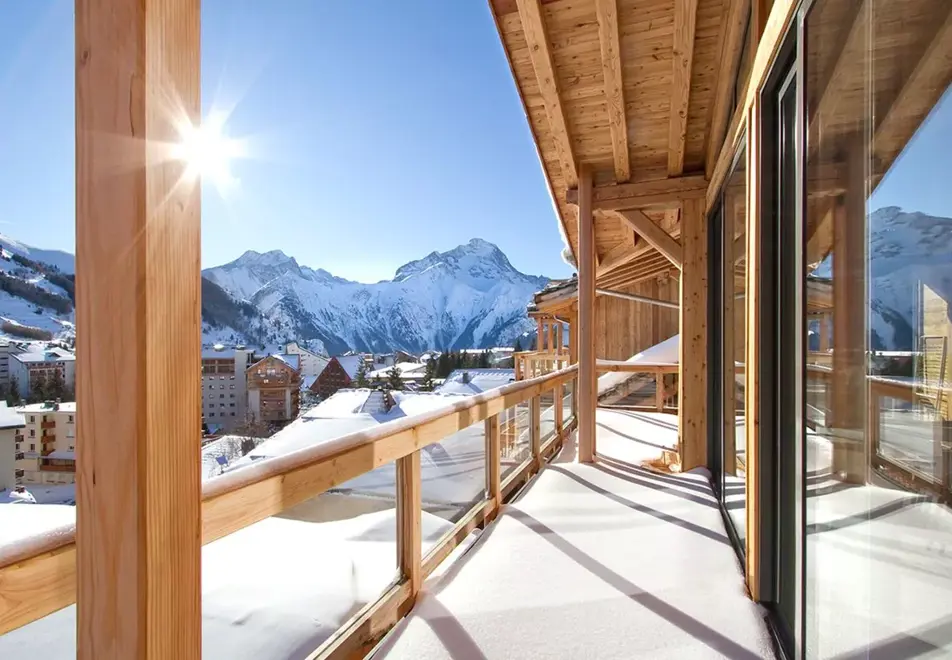 Le Lynx, Les Deux Alpes (self catered chalet) - Balcony